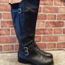 Naturalizer  Johanna Wide Calf Black leather Tall Knee High Riding boots size 7 Photo 1