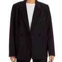 Good American  The Boss 2.0 Double Breasted Blazer in Black XS NWT Photo 2