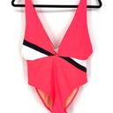 Fabletics  Size Medium Maro Maillot One Piece Swim Suit Neon Pink Contrast Photo 1