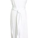 Vince  Sleeveless Pima Cotton Midi Faux Wrap 
Dress In Optic White Size L NWT Photo 0