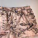 House of Harlow 1960 • Pink Tropical Floral Satin Pajama Shorts Size M Photo 2