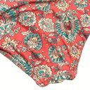 Coco reef  Women's M Cage Side High Waist Bikini Swim Bottoms Peach Mint Paisley Photo 7