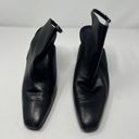 Ralph Lauren Collection Purple Label Leather Slingback Heels Size 10 Black Photo 4