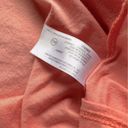 AG Adriano Goldschmied  | Coral Pink Orange Short Sleeve Shirt V-Neck | Small Photo 3