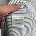 Posse Lightweight Cotton Blend Striped Socked Puff Sleeve Allegra Mini Dress Size L Photo 10