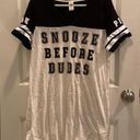 PINK - Victoria's Secret Pink snooze before dudes night shirt Photo 0