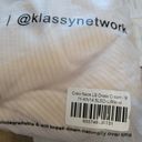Klassy Network  Crew Neck Long Sleeve Ribbed Maxi Dress Cream White Size Medium Photo 9