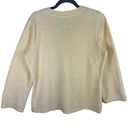 New York Laundry Vintage N. Y. L.  Pale Yellow V-Neck Pullover Fleece Size L Photo 1