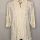 Lou & grey  linen blend kimono wrap cardigan lightweight sweater attached ties S Photo 0