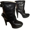 Burberry  Biker Shearling Lined Ankle Boot In Black Size 8.5 Photo 8