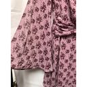 Trixxie Size Small Dress Pink Floral‎ Bell Sleeve Sheer Lined Spring BD1703 Photo 2