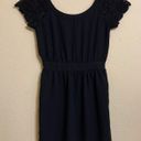 BCBGeneration Little Black Cocktail Dress Lace Sleeve Size XS Photo 7