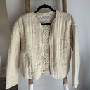 Old Navy Quilted Bomber Jacket - Cream - Small Photo 0