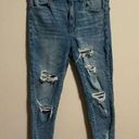 American Eagle  Super Hi-Rise Jegging Crop Distressed- Size 6 Short Photo 0