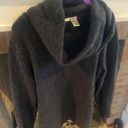 DKNY  Grey Cowl Neck Wool Blend Fuzzy Sweater size XL Cozy & Warm Photo 0