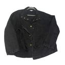 easel WOMEN'S  BLACK DENIM JACKET Photo 0