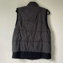 Banana Republic  Black Grey Padded Puffer Classic Zipper Front Vest size Large Photo 4