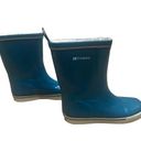 Tretorn  Blue Faux Fur Lines Rubber Boots - size 5 Photo 0