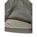 Mango MNG women’s Gold Silver Textured shimmer metallic tank blouse sz M Photo 7