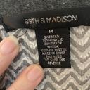 89th and Madison  Gray Cardigan Sweater with Pockets and Sheer Back w/Racoon Accent Photo 6