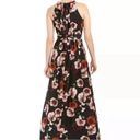 INC  International Concepts Women's Floral-Print Halter Maxi Dress Black Size 4 Photo 2