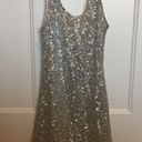 Alythea  silver sequined mini dress size medium Photo 1