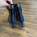 ZARA RARE HTF  Mesh Glitter Booties Ankle Boots Heels Pointed Square Printed 38 Photo 5