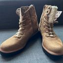 Indigo rd. IRIZMA TAN LACE UP & SIDE ZIPPER COMBAT LUG SOLES ANKLE BOOTS  7 Photo 3