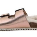 mix no. 6  Sandals WOMEN'S 9 ROSE GOLD FALON SLIDE SANDAL SLIDES - METALLIC 9 SB Photo 5