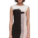 DKNY  Paint Streak Color Block Sheath Dress in Dusty Mauve Photo 3