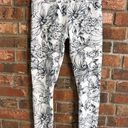 Balance Collection  womens floral casual workout leggings black/white small Photo 0