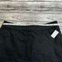 No Bo  No Boundaries Women's Box Pleat Black Denim Mini Jean Skirt 11 Zip Zipper Photo 7