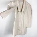 L'Academie  The Coco Mini Dress XS Beige Puff Sleeves Snap Buttons Cottagecore Photo 11