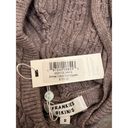 Frankies Bikinis Aimee Cable Knit Hoodie in Dark Pearl Size Small NWT Photo 4