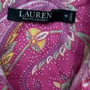 Ralph Lauren  Women's Size Medium Pink Paisley Classic Sleep Shirt Photo 5