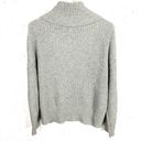 Banana Republic  Oversized Half Zip Sweater Cashmere Blend Heather Gray Medium Photo 4