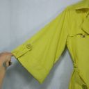 Guess  Sun Yellow Trench Button Up Coat Bright Bold Size M Photo 2