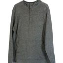 Mountain Hardwear Mountain Hard Wear Gray Hooded Pullover Quarter Zip Sweatshirt Women Sz XXL Photo 0