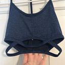 Free People Movement Infinity Strappy T-Back Sports Bra Navy Blue Extra Small Photo 1