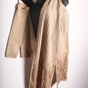 Calvin Klein Champagne Gold Ivory Beige  sequin scarf and fingerless gloves NWT Photo 4