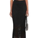 Polo  RALPH LAUREN High Waisted Knitted Skirt size Small Black Maxi $698 NWT Photo 10