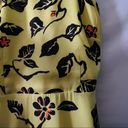 BB Dakota NEON YELLOW FLORAL PRINT CROSSBACK SKATER DRESS — LIKE NEW - Small Photo 3