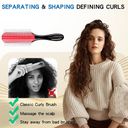 The Row Detangling 7 Thick Hair Blow Styling Shaping Curls Travel Bristle Brush Photo 2