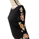 Joseph A Sweet Crochet Top Floral Sleeves Black Bodice By . Photo 1