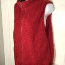 Umgee  Teddy Vest Zipper Dark Red M Photo 3