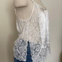 In Bloom White Silly Tank With Lace Side Panels  Photo 1