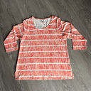 Christopher & Banks  Shirt Womens Medium Tie Dye Striped Photo 0