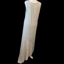 Krass&co NY& grey & white striped sleeveless asymmetrical maxi dress 👗 GUC Photo 2