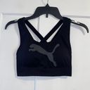 Puma Black  Forever Better Seamless Sports Bra Cross Back Padding Size Small Photo 0