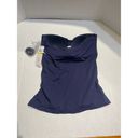 Anne cole  Twist Front Ruched Tankini Top  Blue Size Medium New With Tag Photo 5